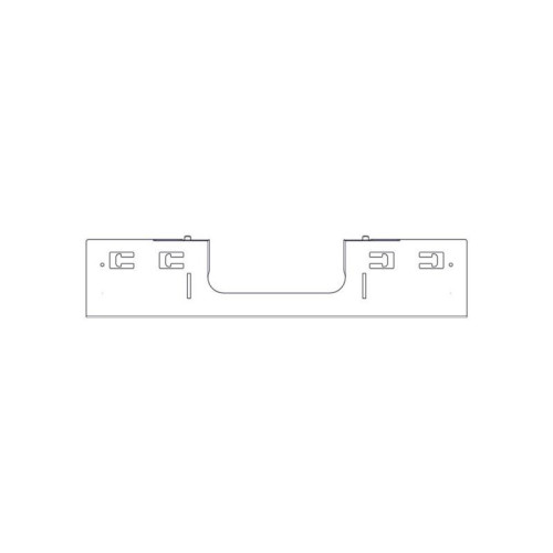 Divider with opening for laying Systeme Electric cables, on the roof of Uniprom Rack cabinets 600mm wide, 2 pcs.