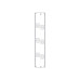 Horizontal Cable Organizer Uniprom Series, 2U, Steel Rings, 2 Rows