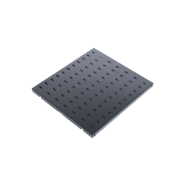 Полка перфорированная, глубина 390 мм, цвет черный