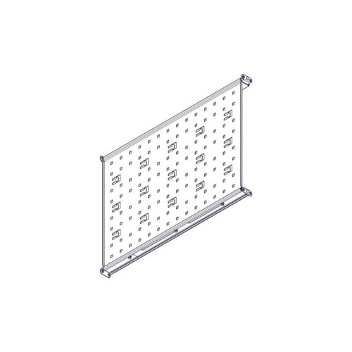 Fixed shelf Systeme Electric, Uniprom series, 1U, 650mm, 120kg