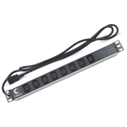 Блок распределения питания Cabeus PDU-8I-2IEC гор.размещ. 8xC13 10A IEC-320-C14 2м