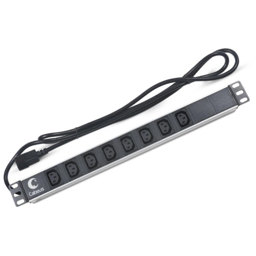 Блок распределения питания Cabeus PDU-8I-2IEC гор.размещ. 8xC13 10A IEC-320-C14 2м