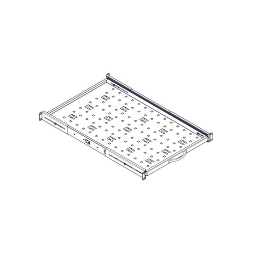 Выдвижная полка Systeme Electric, серия Uniprom, 1U, 650мм, до 45кг