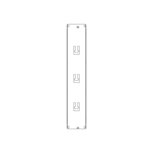 Horizontal Cable Organizer Uniprom Series, 2U, Steel Rings