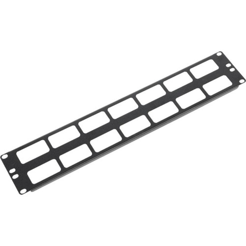 Кабельный органайзер горизонтальный ЦМО ГКО-О-2-9005 двухсторонний окна 2U шир.:19