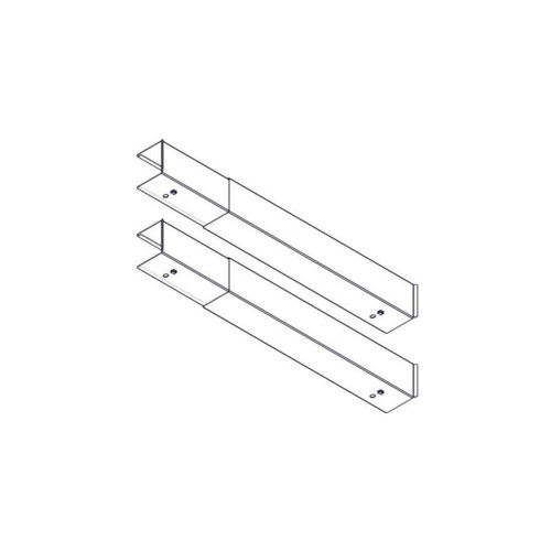 Кабельный канал Systeme Electric, для продольной прокладки кабелей в шкафах серии Uniprom, боковой, цвет черный