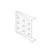 Фиксированная полка Systeme Electric, серия Uniprom, 2U, 450мм, до 15кг