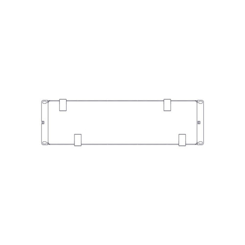 Horizontal Cable Organizer Excelente Series 3U Plastic Fingers