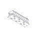 Horizontal Cable Organizer Excelente Series 3U Plastic Fingers