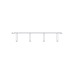 Horizontal Cable Organizer Uniprom Series, 2U, Steel Rings