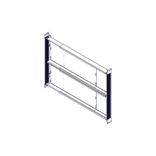 Longitudinal cable channel for cabinets of the Uniprom series, 1U, black