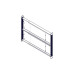 Longitudinal cable channel for cabinets of the Uniprom series, 1U, black