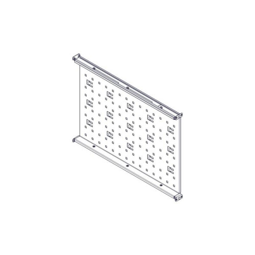 Fixed shelf Systeme Electric, Uniprom series, 1U, 650mm, 120kg