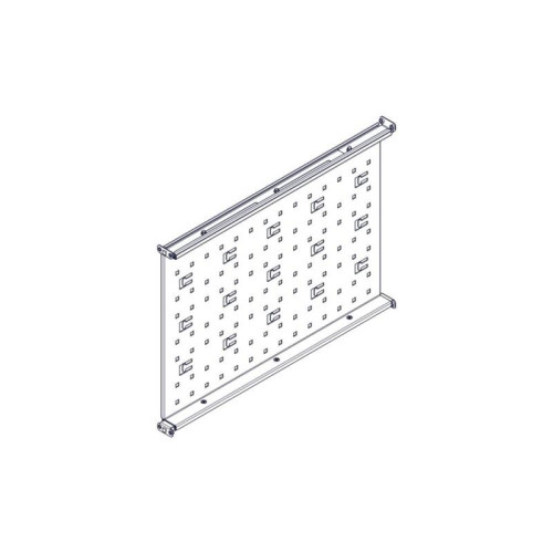 Fixed shelf Systeme Electric, Uniprom series, 1U, 650mm, 120kg