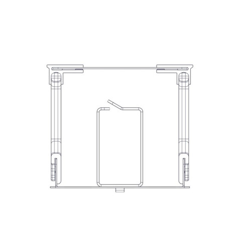 Horizontal Cable Organizer Excelente Series 3U Plastic Fingers