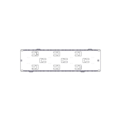 Horizontal Cable Organizer Excelente Series 3U Plastic Fingers