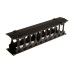 Кабельный органайзер Hyperline CMF-2U-FPL106-MCOV-RAL9005 пальцы 2U шир.:19 Кабельный органайзер Hyperline CMF-2U-FPL106-MCOV-RAL9005 пальцы 2U шир.:19