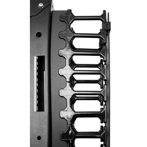 Кабельный органайзер вертикальный ЦМО ВКО-П-42/48-9005 односторонний пальцы 42U шир.:4