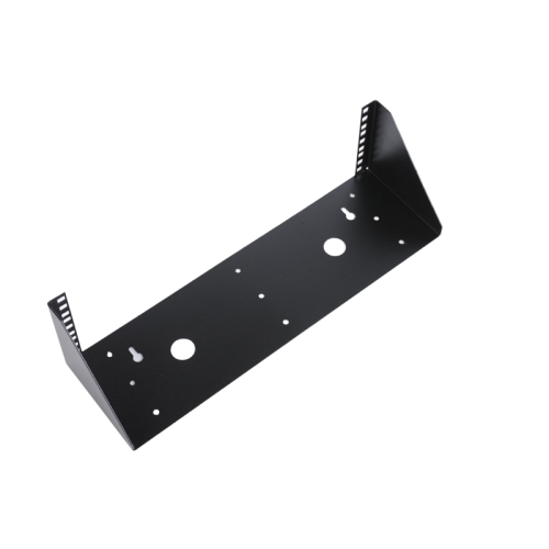 Кронштейн телекоммуникационный настенный вертикальный 2U, цвет черный