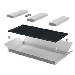 ITK LINEA N Дверь металлическая 800мм шкафа 42U чер.