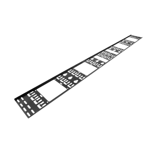 Вертикальный кабельный органайзер в шкаф, ширина 150 мм 24U, цвет черный