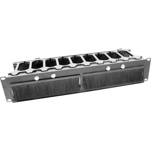 Кабельный органайзер горизонтальный ЦМО ГКО-П-3-9005 пальцы 3U шир.:19