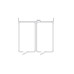 Horizontal Cable Organizer Uniprom Series, 2U, Steel Rings, 2 Rows