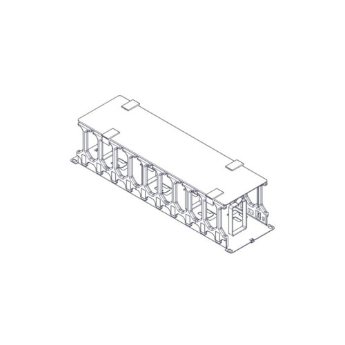 Horizontal Cable Organizer Excelente Series 3U Plastic Fingers