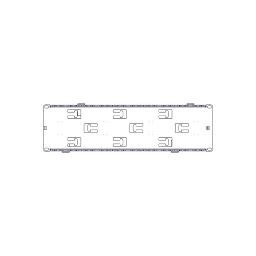 Horizontal Cable Organizer Excelente Series 3U Plastic Fingers