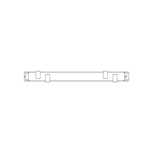 Horizontal cable organizer Systeme Electric, Excelente series, 1U, plastic fingers, with cover