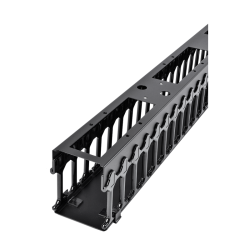 Вертикальный кабельный органайзер с пластиковыми пальцами 42U для шкафов ШТК-СП