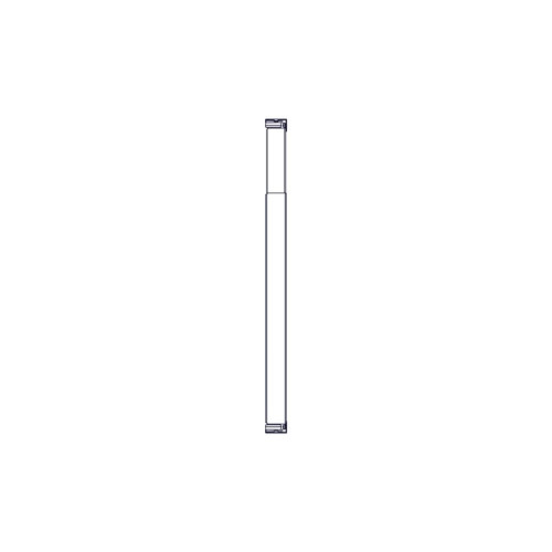 Longitudinal cable channel for cabinets of the Uniprom series, 1U, black