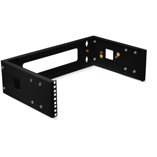 Кронштейн телекоммуникационный Cabeus NC-3U-BK настен. регул.глуб. 3U 19