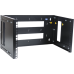 Кронштейн телекоммуникационный настенный 6U, регулируемая глубина 300...450 мм, цвет черный Кронштейн телекоммуникационный настенный 6U, регулируемая глубина 300...450 мм, цвет черный