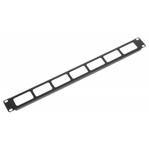 Кабельный органайзер горизонтальный ЦМО ГКО-О-1-9005 односторонний окна 1U шир.:19