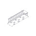Horizontal Cable Organizer Excelente Series 3U Plastic Fingers
