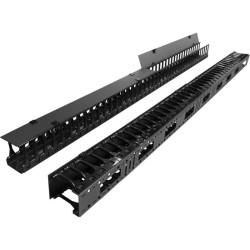 Кабельный органайзер вертикальный Lanmaster TWT-CBB-DVO-42U/M односторонний пальцы 42U шир.:19