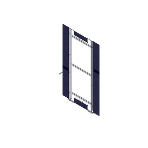 Bottom panel for cabinets of the Uniprom series, with cable entries, 600x1070mm