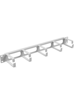 Кабельный органайзер горизонтальный Cabeus JB08-1U-GY кольца 1U шир.:19