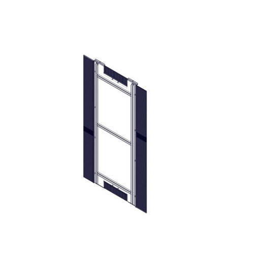 Bottom panel for cabinets of the Uniprom series, with cable entries, 600x1070mm