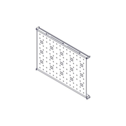 Fixed shelf Systeme Electric, Uniprom series, 1U, 650mm, 120kg