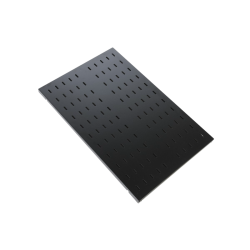 Полка перфорированная грузоподъемностью 100 кг, глубина 750 мм, цвет черный