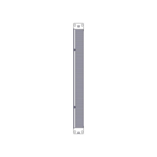 System Electric, серия Uniprom, 1U, 2шт, черный