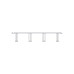 Horizontal Cable Organizer Uniprom Series, 2U, Steel Rings, 2 Rows