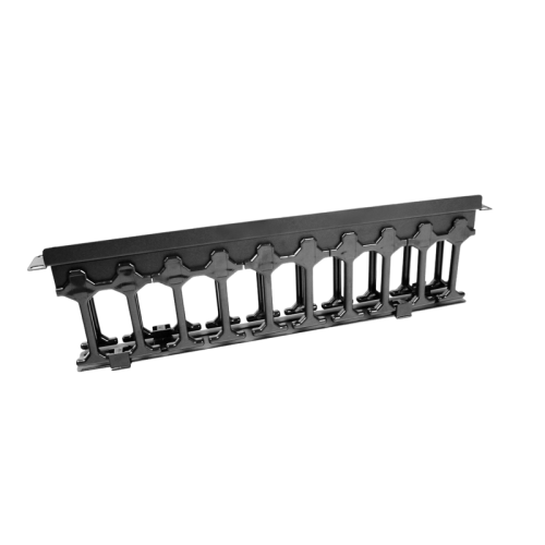 Горизонтальный кабельный органайзер с пластиковыми пальцами 19