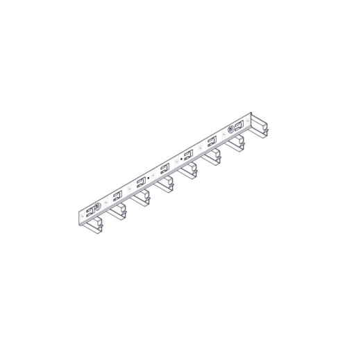 Вертикальный кабельный организатор Systeme Electric, серия Uniprom, 2x8 колец, цвет черный