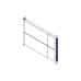 Longitudinal cable channel for cabinets of the Uniprom series, 1U, black