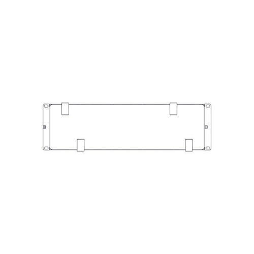 Horizontal Cable Organizer Excelente Series 3U Plastic Fingers