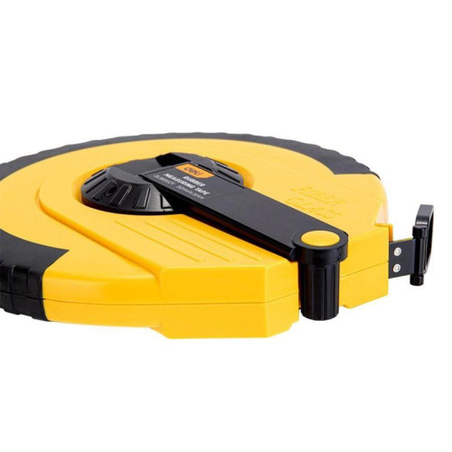 Мерная лента Deli DL9850ZY 50м x 14.5мм, ударопрочный корпус, полотно из стекловолокна и ПВХ