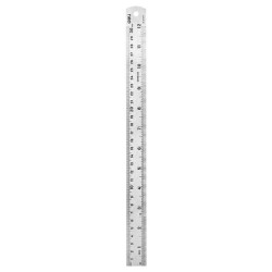 Линейка стальная Deli DL8030Y 300мм нержавеющая сталь